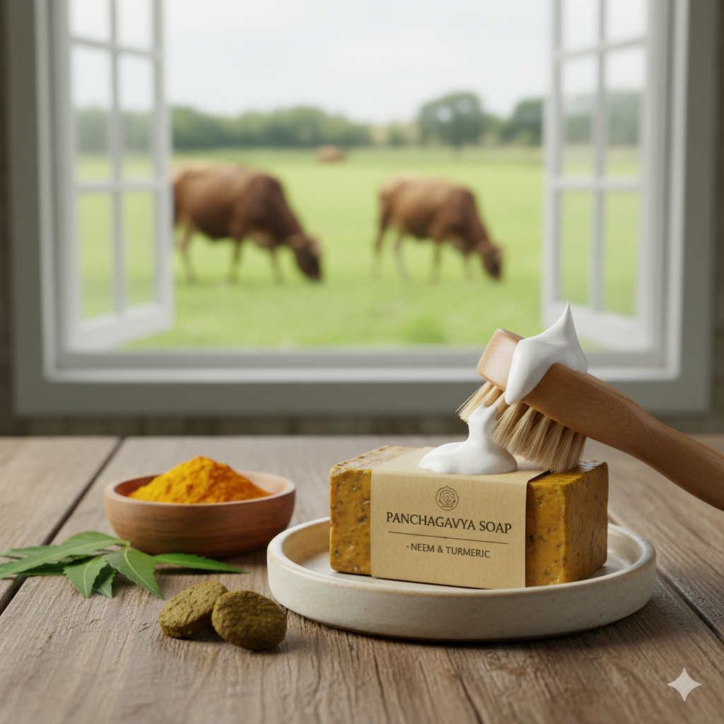 Panchagavya Soap (Neem & Turmeric)