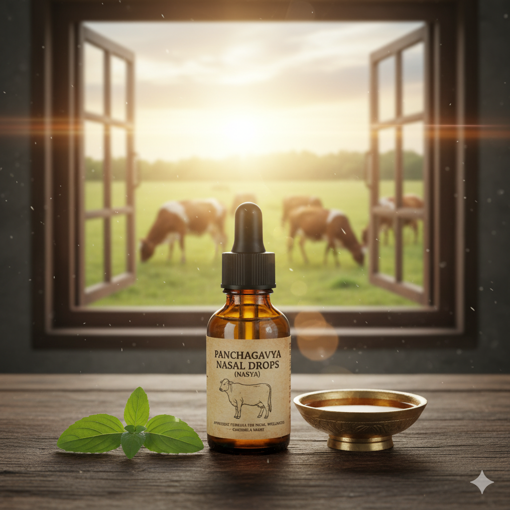 Panchagavya Nasal Drops (Nasya)