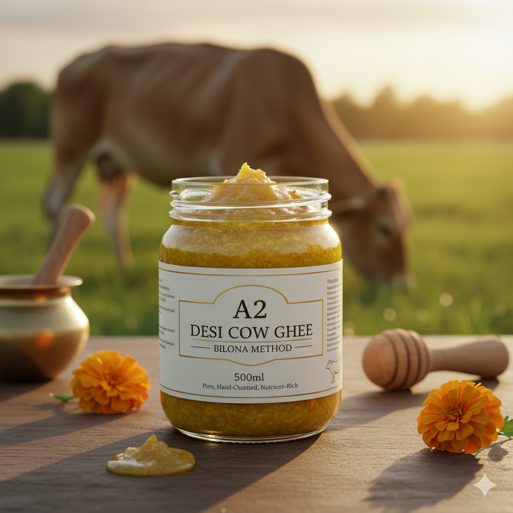 A2 Desi Cow Ghee (Bilona Method - 500ml)