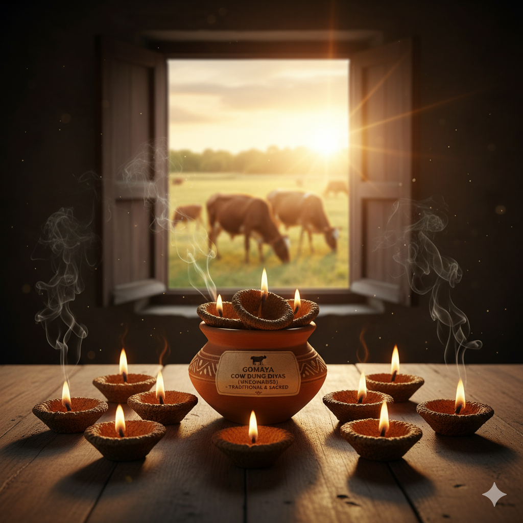 Gomaya Cow Dung Diyas (Uncoloured)
