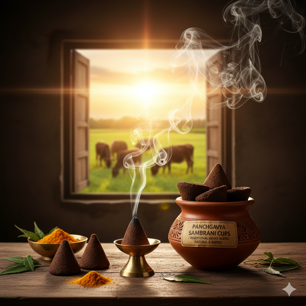 Panchagavya Sambrani Cups